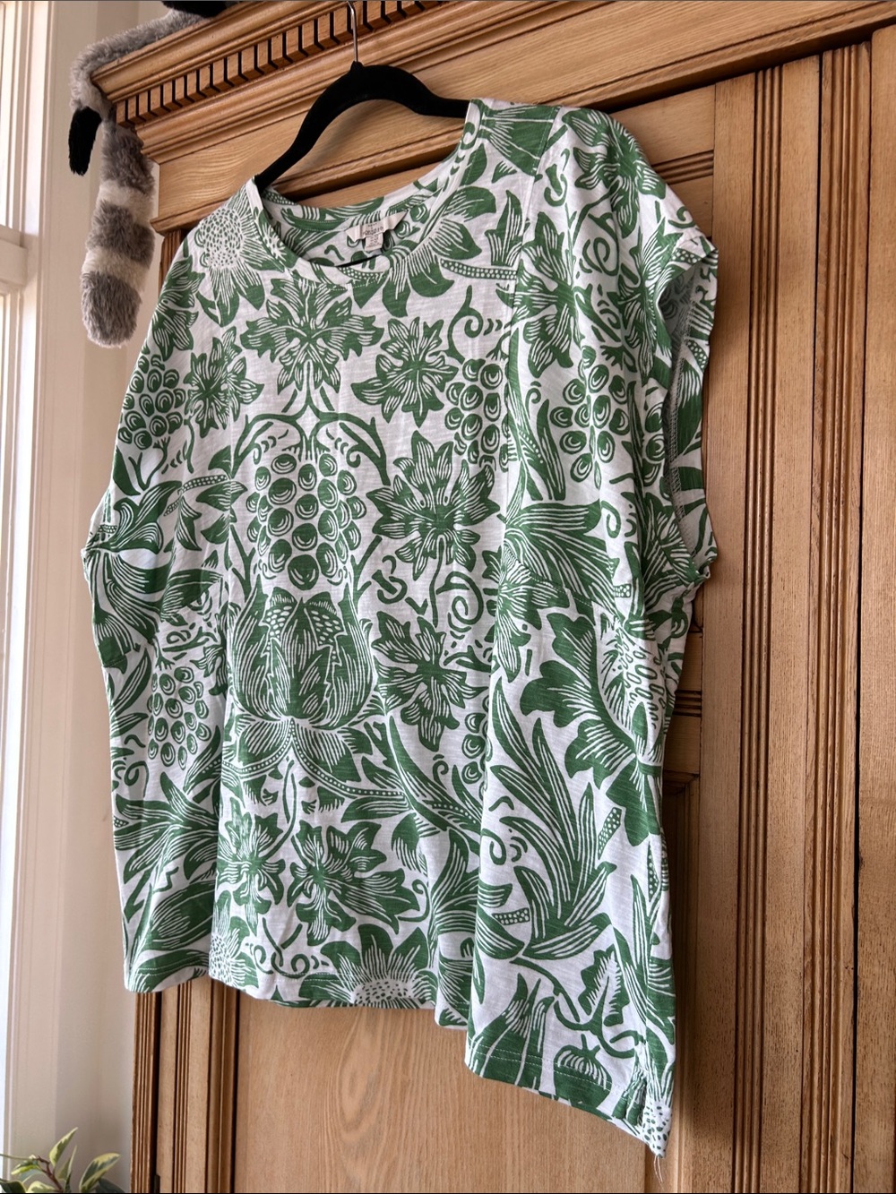 Next - Green & White Floral Print Top 16